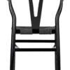 Black Wood Wishbone Chair with Black Rope Seat by Chivari CWHWBB-ZG-T