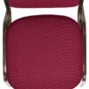 Burgundy Fabric on Gold Vein Frame Square Back Banquet Chair by Chivari CQSFBU-ZF-T