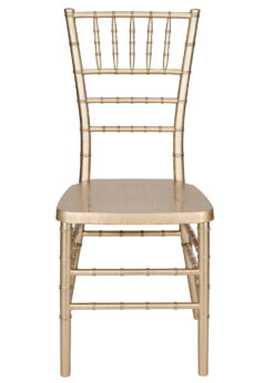 Champagne Gold Brushed Wood Look Steel Skeleton Chiavari Chair CCRCHGB-STEEL-AX-T