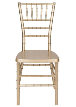 Champagne Gold Brushed Wood Look Steel Skeleton Chiavari Chair CCRCHGB-STEEL-AX-T