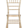 Champagne Gold Brushed Wood Look Steel Skeleton Chiavari Chair CCRCHGB-STEEL-AX-T