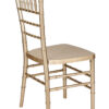 Champagne Gold Brushed Wood Look Steel Skeleton Chiavari Chair CCRCHGB-STEEL-AX-T