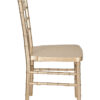 Champagne Gold Brushed Wood Look Steel Skeleton Chiavari Chair CCRCHGB-STEEL-AX-T