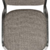 Charcoal Grey Fabric on Silver Vein Frame Square Back Banquet Chair by Chivari