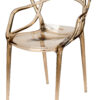 Copper Clear Resin Orbit Chair CSRT-ZG-T