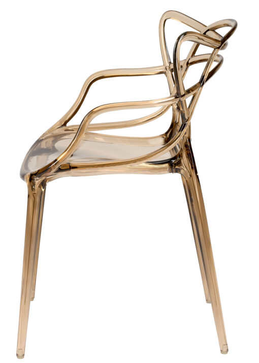 Copper Clear Resin Orbit Chair CSRT-ZG-T