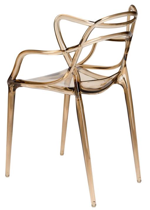 Copper Clear Resin Orbit Chair CSRT-ZG-T