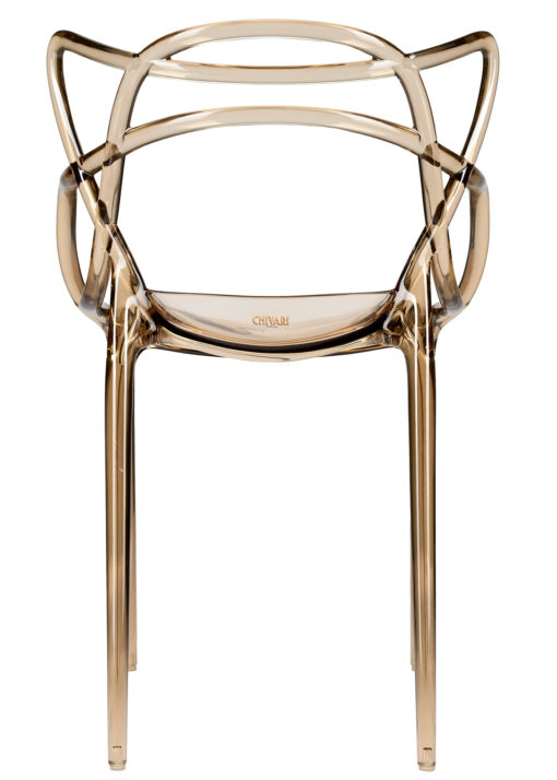 Copper Clear Resin Orbit Chair CSRT-ZG-T