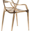 Copper Clear Resin Orbit Chair CSRT-ZG-T