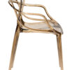 Copper Clear Resin Orbit Chair CSRT-ZG-T