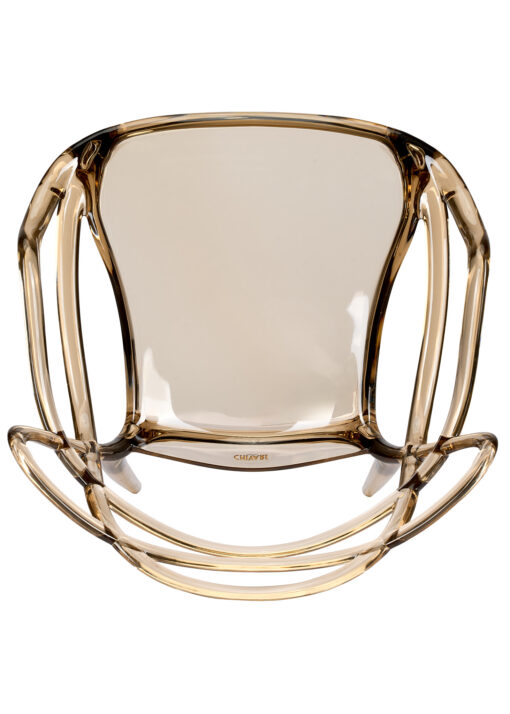 Copper Clear Resin Orbit Chair CSRT-ZG-T