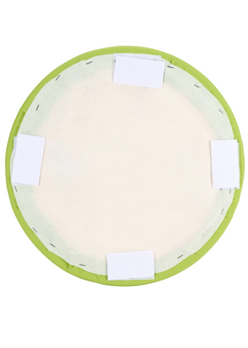 Lime Green Vinyl Panel Cushion CUSH-PANVIN-RDGRN-ZG-T