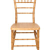 Natural with Brushed Wood Look Resin Steel Skeleton Chiavari Chair CCRNB-STEEL-AX-T