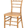 Natural with Brushed Wood Look Resin Steel Skeleton Chiavari Chair CCRNB-STEEL-AX-T