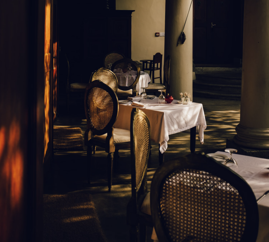 Restaurant with Louis Pop Chairs