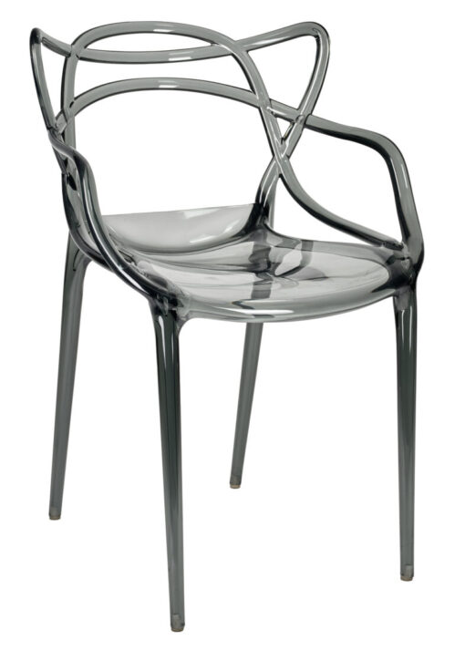 Smoke Resin Orbit Chair by Chivari CSRSM-ZG-T