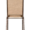 Tan Fabric on Copper Vein Frame Square Back Banquet Chair by Chivari CQSFTN-ZF-T