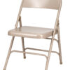 Beige Metal Folding Chair CFMBE-AX-T