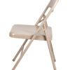 Beige Metal Folding Chair CFMBE-AX-T