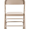 Beige Metal Folding Chair CFMBE-AX-T