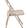 Beige Metal Folding Chair CFMBE-AX-T