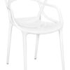 White Resin Orbit Chair by Chivari CSRW-ZG-T