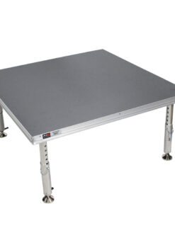 ProX XSQ-4X4 4 x 4 Ft. Single Portable Stage Unit Height (6) Adjustable Legs from 28 to 48 in.