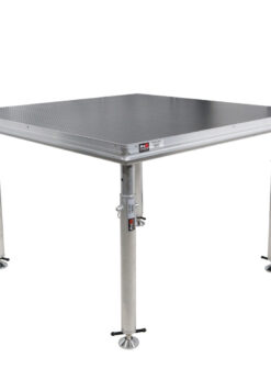 ProX XSQ-4X4 4 x 4 Ft. Single Portable Stage Unit Height (6) Adjustable Legs from 28 to 48 in.