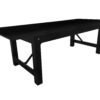 Black 8 Foot (96″ x 40″) Straight Leg Rectangle Wood Farmhouse Table by Chivari TFARMRT9640-BLACK-S-LEG-AX-T