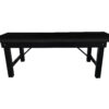 Black 8 Foot (96″ x 40″) Straight Leg Rectangle Wood Farmhouse Table by Chivari TFARMRT9640-BLACK-S-LEG-AX-T