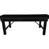 Black 8 Foot (96″ x 40″) Straight Leg Rectangle Wood Farmhouse Table by Chivari TFARMRT9640-BLACK-S-LEG-AX-T