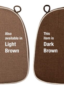 This item is dark brown. Also available in light brown.