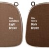 This item is dark brown. Also available in light brown.