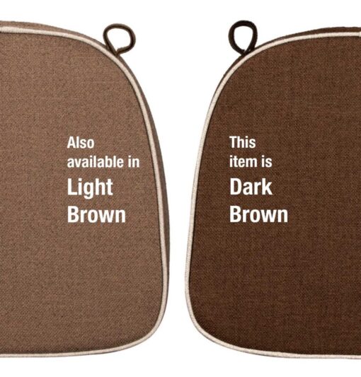 This item is dark brown. Also available in light brown.