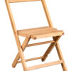 Natural Folding Wood Chair, 1942 Style, Slatted, by Chivari (Per Chair Price Shown – Sold only in Quantities of 4) CFWNS-ZG-T