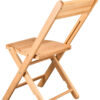 Natural Folding Wood Chair, 1942 Style, Slatted, by Chivari (Per Chair Price Shown – Sold only in Quantities of 4) CFWNS-ZG-T