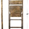 Slatted Wood Folding Chair in Rustic, 1942 Style CFWRS-ZG-T