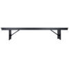 Black 8 Foot (96″ x 12″) Rectangle Farmhouse Table Bench by Chivari TFARM-BENCH-9612-BLACK-AX-T