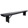 Black 8 Foot (96″ x 12″) Rectangle Farmhouse Table Bench by Chivari TFARM-BENCH-9612-BLACK-AX-T