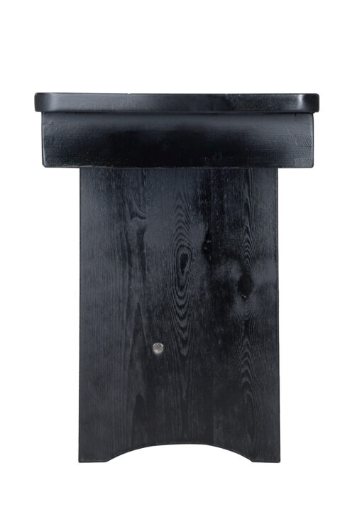 Black 8 Foot (96″ x 12″) Rectangle Farmhouse Table Bench by Chivari TFARM-BENCH-9612-BLACK-AX-T