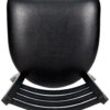 Black Restaurant Ladder Chair with Black Frame