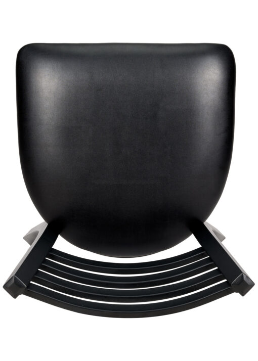 Black Restaurant Ladder Chair with Black Frame