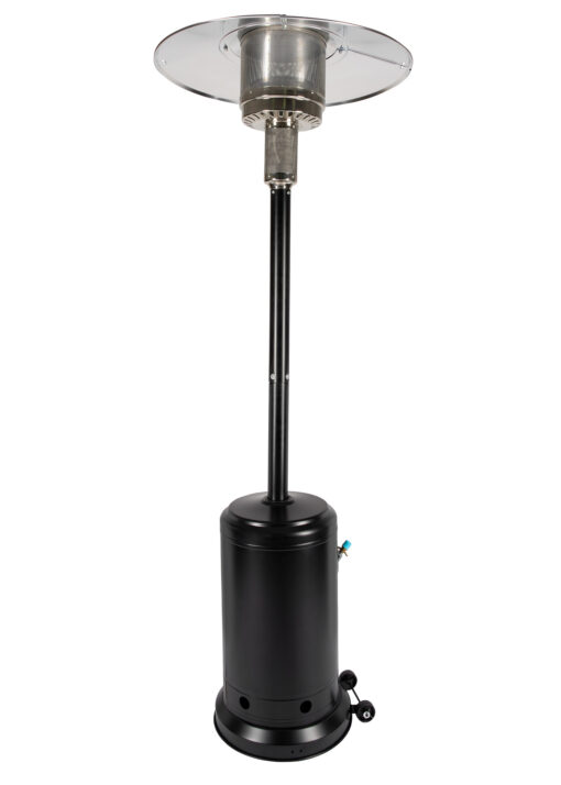 Black Propane Standing Patio Outdoor Heater 41000 BTU HEAT-PAT46KBTU-BLK