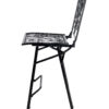 Barcelona Bistro Barstool Black with Square Seat and Back BBBMB-AX-T