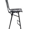 Barcelona Bistro Barstool Black with Square Seat and Back BBBMB-AX-T