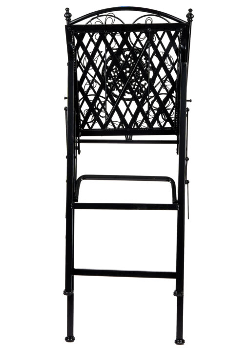 Barcelona Bistro Barstool Black with Square Seat and Back BBBMB-AX-T