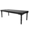 Black 6 Foot (72″ x 40″) Straight Leg Rectangle Wood Farmhouse Table by Chivari TFARMRT7240-BLACK-S-LEG-AX-T