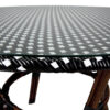 Black on White Dark Pipe Bistro Table 40