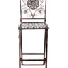 Bronze Barcelona Bistro Barstool with Square Seat and Back BBBMBR-AX-T