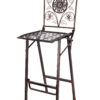 Bronze Barcelona Bistro Barstool with Square Seat and Back BBBMBR-AX-T